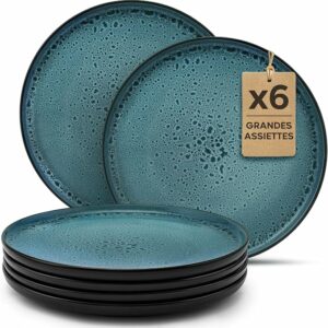 Accueil assiette bleu