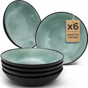 assiette creuse vert