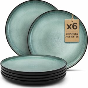 assiette vert